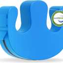 JJ CARE Patient Turning Device - 1 Pc U Shape Turning Pillow, Waterproof PU Leather Case, Anti-Decubitus Turnover Pillow with Handles and Strap, Bedridden Patient Supplies