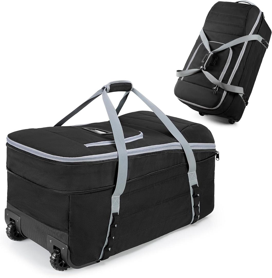 GRAOSO Car Seat Travel Bag with Wheels Compatible with UPPAbaby Aria and Mesa, Infant Padded Car Seat Carrier for Airport, Car Seat Gate Check Bag for Travel with Luggage Tag, Black, Bag Only