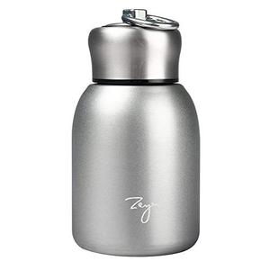 Mini Vacuum Insulated Water Bottle,Mini Water Bottles,9 oz Vacuum Bottle with Leakproof Stainless Water for Coffee Hot and Cold Drink,Portable Sport (Silver)