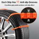 Reusable Snow Tire Chains for Trucks & SUVs - 2025 Upgrade 20 PCS Emergency Anti-Skid Traction Chains, Heavy Duty Plastic Wheel Cables for Winter Driving on Snow/Ice & Muddy Roads