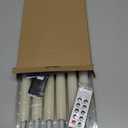 Homemory Waxy Flameless Taper Candles with Remote Timer Dimmer, LED Candlesticks Flickering, Battery Operated Window Candles, 9.6 Inches for Christmas Wedding Celebration Decor, Ivory, 6 Pcs