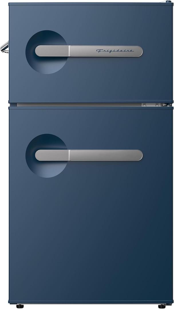 Frigidaire, 3.1 Cu. Ft. 2 Door Retro Series Compact Refrigerator, Built-In Side Bottle Opener, Blue