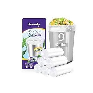 1.2 Gallon 120 pcs(1-1.2 Gal) Small Clear Trash Bags, Strong 1 Gallon 1.2 Gallon 1.3 Gallon Garbage Bags, Bathroom Trash Can Bin Liners, Mini Bags Waste Basket Liner, Fit 5 Liter, 1-1.2 Gal (1.2C120)