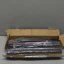 AeedWisp Closet Rod 50-75 Inches, Adjustable Heavy Duty Metal Black Closet Rods for Hanging Clothes 1.3 Inches Diameter for Wardrobes Laundry