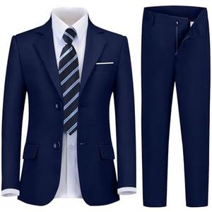 Boy's Suit 5pcs Tuxedo Suit for Toddler Set Formal Slim Fit Jacket Pants Shirt Dress Ring Bearer Outfit for Kids with Tie 7