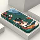 Phone Case for Samsung Galaxy S22 Plus Slim Shockproof Silica Astronaut Pattern Side Creative Design for Samsung S22 Plus Case-Astronaut Green