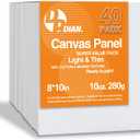 DPDIAN Canvas Boards For Painting Canvas Panels (40pcs, 8x10)
