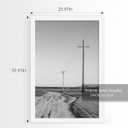 24x36 Poster Frame White, Poster Frames 24 x 36 inches or 24x36 Picture Frames with HD Plexiglass Durable and Scratch-proof for Horizontal or Vertical Wall Mounting, 1 Pack.
