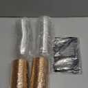 Foil Cupcake Liners with Lids 100Pack,Free-Air 3.5Oz Mini Muffin Liners Cupcake Baking Cups,Disposable Muffin Tins Cupcake Wrappers for Wedding Birthday Party, with Spoons-Champagne