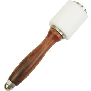 Nylon Head Leather Carving Hammer Mallet For Leatherwork Leather Cowhide Sew Club DIY Leathercraft Wooden Mallet Wood Handle (I-Head)