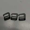 3pcs Metal Wave Buckles Adjustable G-Hook Outdoor Webbing Slide Buckle Clips Luggage Hardware Accessories