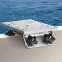 Gisafai Universal Aluminum Downrigger Bracket for 45/90 Degree Boat Track System Lund Sport Track Downrigger Mount Fishing Accessories (White)