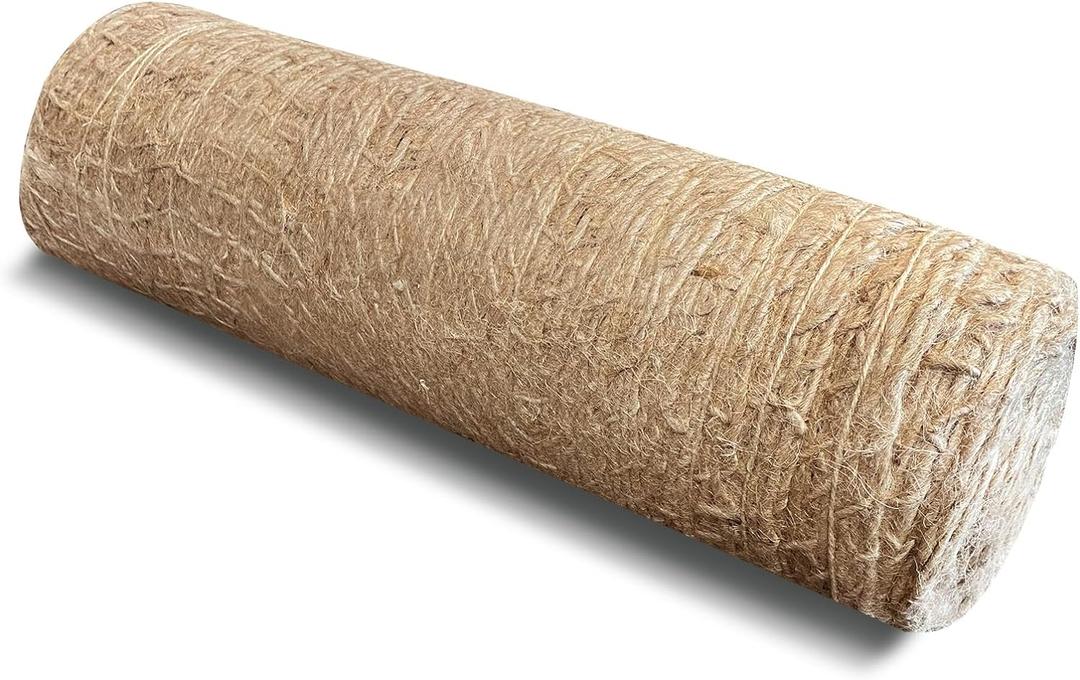 Agfabric Natural Jute Erosion Control 4ftx30ft, 10yard Jute Netting - 48" Wide Soil Saver Mesh Blanket - 120 Sq.Ft. Coverage