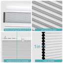 MYshade Cordless Cellular Window Shades No Tools No Drill Blackout Blinds for Indoor Windows Size 35.5" Wide X 72" Height White Room Darkening Window Blinds for Bedroom, Bathroom, Kitchen, Living Room