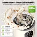 55oz Nut Milk Maker, 10-in-1 Plant Milk Maker Machine, 800W 20-Blade Smooth Blend Soy/Almond/Oat Milk Maker Hot Max 27oz, One-Touch, Auto Clean 2-Min, 12-H Delay, 4-H Keep Warm