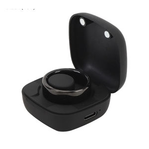 Vikye Smart Ring Health Tracker, BT5.1 IP68 Water Sleep Tracking Wearable Health Rings, Health Fitness Tracker Rings for Men Women, with APP, Black