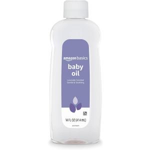 Amazon Basics Baby Oil, Lavender Scented, 14 Fluid Ounce, 1-Pack (Previously Solimo)