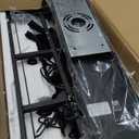 L39.4 W10.2 Rectangle Modern Crystal Chandeliers Lighting Pendant Ceiling Lights Fixture Lamp for Dining Living Room (Black)