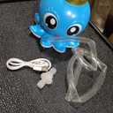 Water Table Pump Octopus, Cordless Rechargeable Pump for Water Tables with Magnetic Mounting, No Drill Installation, Durable Outdoor Water Play Accessories for Kids & Toddlers (Blue)