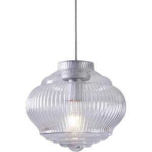 Diameter 10.8" Height 9.7" E26 Base,Farmhouse Grey Pendant Light with Clear Glass Shade, Bedroom Kitchen Island Lighting for Dining Room Entryway