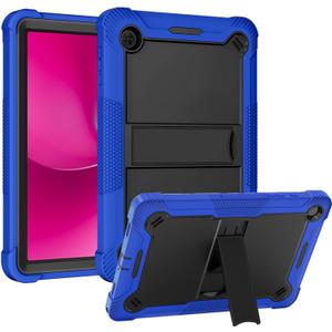 Case for T-Mobile REVVL Tab 2 Android 15 Tablet 10.1 inch,Heavy Duty Shockproof Protective Cover with Kickstand,Kids Friendly,4 Corners Thicken Shockproof,Blue+Black