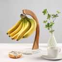 Everous Banana Hanger - Modern Banana Holder Tree Stand with Non-Slip Marble Base