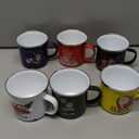 Elsjoy 6 Pack 14 Oz Christmas Coffee Mug Set, Merry Christmas Ceramic Coffee Mug Christmas Theme Mug Set, Colorful Mugs with Handle for Holiday, Christmas Gift