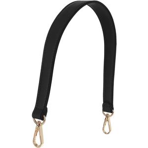 19 Inch Genuine Leather Shoulder Bag Strap Replacement, for Handbags, Purses & Sewing Canvas Projects, Adjustable Black Purse Strap with Swivel Clasps
