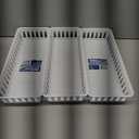 Sterilite Box White 12½×5×2⅛ Inches 3 Pack