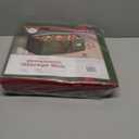 128 Ornament Storage Box, Adjustable Dividers, Stackable Holiday Ornament Organizer with Lid, Durable Fabric Bin for Christmas Decorations  Reinforced Handles, Dustproof, Space-Saving Design (Green)