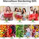 Ahopegarden Indoor Garden Hydroponics Growing System: 12 Pods Plant Germination Kit Herb Garden Kit Growth Lamp Countertop with LED Grow Light Hydrophonic Planter Grower Harvest Vegetable Lettuce