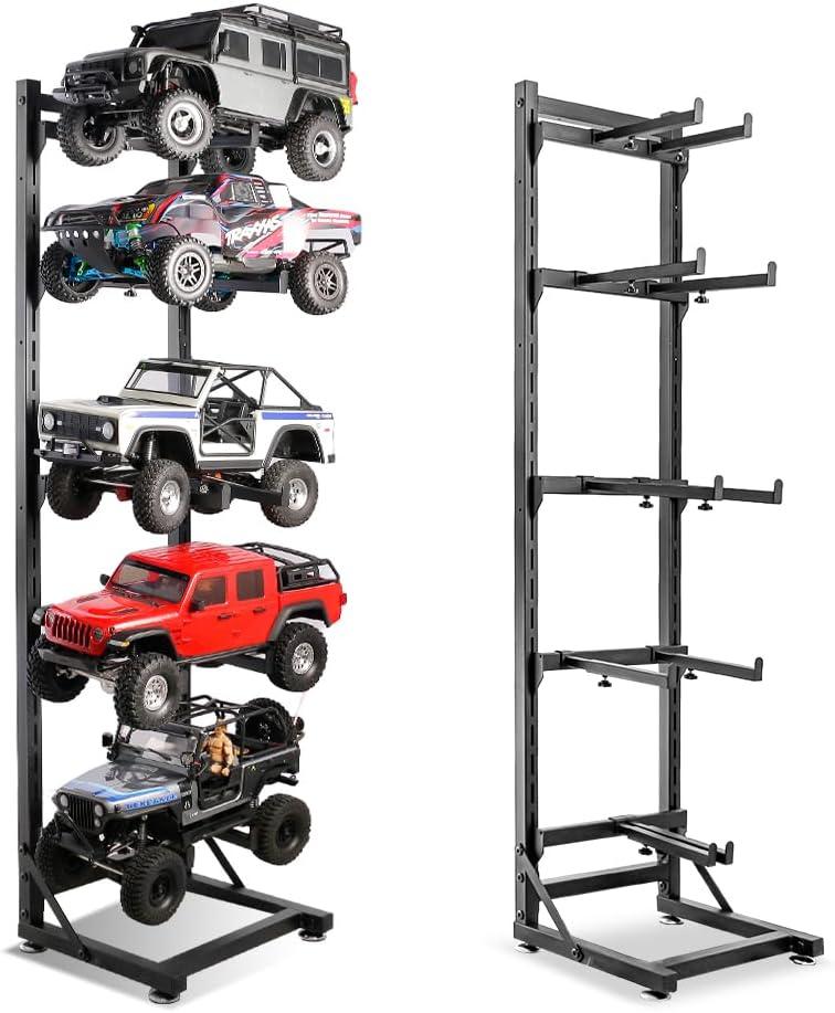 RC Car Stand,Adjustable Display & Storage - for Large 1/10+ RC Cars/Trucks, Heavy-Duty High Capacity