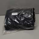 Smiry Luxury Chenille Bathroom Rugs 40x24, Extra Soft and Absorbent Shaggy Bath Mat, Machine Washable, Non-Slip Plush Carpet Runner for Tub, Shower, and Floor, Home Decor Accessories, Black