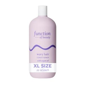 Function of Beauty Wavy Hair Conditioner, 22 oz - Formulated with Argan Oil to Enhance Glossiness & Natural Shine, Sulfate-Free, Customizable Haircare (22 Fl Oz (Pack of 1))