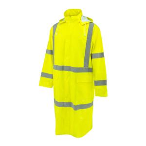 Radians RW08C-3ZDL Self Extinguishing Trench Length Raincoat, Size 3X