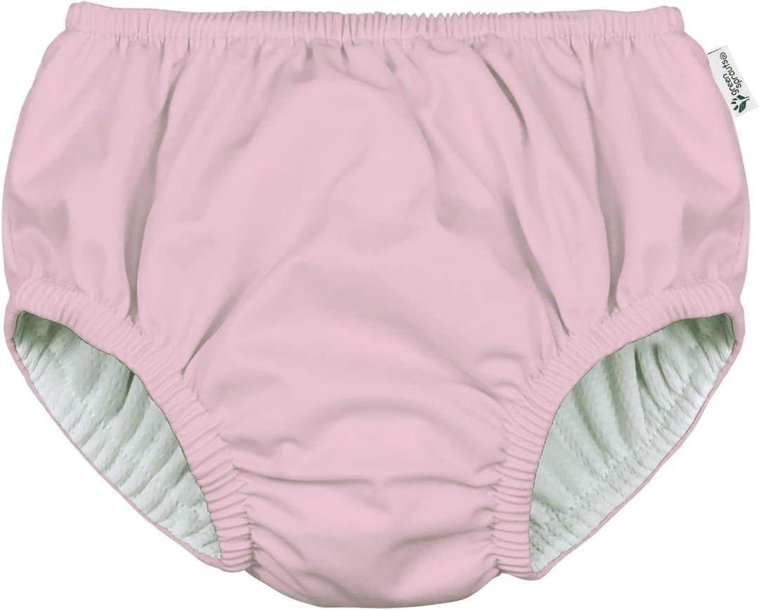 Green Sprouts Eco Pull-Up Reusable Absorbant Swim Diaper - Pink - 12 Months