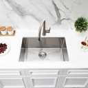 Undermount Kitchen Sink,Jshozzy 27x16 Stainless Steel Kitchen Sink Undermount 16 Gauge Handmade Under Counter Single Bowl Sink Deep