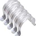 6 Pcs 4inch Rigid Pipe Strap,Two Hole Stainless Steel Strap U Bracket, Widened Tube Strap Tension Clip Assortment Kit Heavy Duty Pipe Clamp110mm