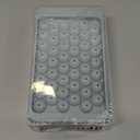 WIBIMEN Ice Cube Tray with Lid and Bin - Round Ice Trays for Freezer with Lid - Ice Cube Trays for Freezer with Ice Container (0.8"-2PACK Blue)