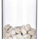 34oz Acrylic Storage Jar, Airtight Lid with Silicone Sealing Ring, Ideal Canister Container for Sugar, Tea, Spices, Herbs, Shells, Bath Salt, Christmas Decorative Apothecary Jars (Standard 1000 ml)