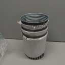 Briful 4.7" Galvanized Tin Planter Galvanized Metal Pail Rustic Decorative Metal Buckets Vintage Style Country Wedding Home Table Centerpiece Decorations Set of 6 (Cream#015)