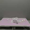 iXTRA Laptop Lap Desk Include Cooling Fan,Adjustable Lap Desk with Light Fan,Folding Laptop Desk for Bed with USB,Bed Desk with Storage Drawer 56 * 32cm, Purple