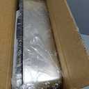 Stainless Steel Cat Litter Box with Enclosure, Large Litter Box for Cats and Kittens, Smooth Easy Clean Interior, Durable Metal Design with Cover, Litter Shovel, Pad and Footboard Included (Black)