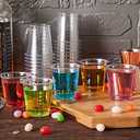 Lilymicky 900 PACK 2 oz Plastic Shot Glasses, 2 Ounce Clear Disposable Party Cups for Vodka, Whiskey, Tequila, Mini Plastic Containers for Sauce, and Sample Tasting