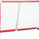 Champion Sports Floor Hockey Collapsible Goal ( (72 x 48 x 24-Inch, Red)
