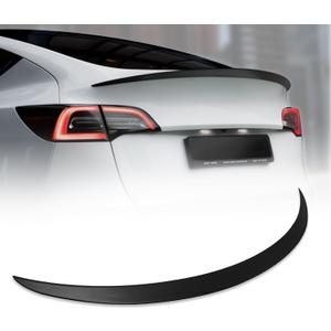 JFN Rear Spoiler Wing for 2020-2024 Tesla Model Y, Upgrade ABS Material OEM Rear Trunk Lip Accessories Trunk Spoiler 2021 2022 2023 20 21 22 23 24, Matte Black