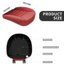 KAYI Pack of 2 Car Seat Cover, Memory Foam Car Seat Cushion, Non-Slip Bottom Breathable Car Seat Cover, Relieve Tailbone Pain, Suitable for 95% of Vehicles (Red)