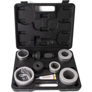 Exhaust Pipe Expander Tool Kit, 1-5/8" to 4-1/4" Tail Pipe Stretcher, 8-Piece Automotive Exhaust System Repair Tool with Storage Case