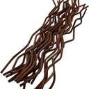 100Pcs 10 Inch Brown Wavy Rattan Reed Fragrance Diffuser Replacement Refill Sticks
