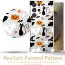 Clear Halloween Phone Case for Samsung S25 Ultra,Ghost Pumpkin Pattern Cover Soft Bumper Protective Cute Boys Girls Phone Case for Samsung S25 Ultra-Ghost Pumpkin